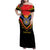 Haiti 1814-1820 Personalized Family Matching Off Shoulder Maxi Dress and Hawaiian Shirt Haitian Flag of the Kingdom