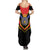 Haiti 1814-1820 Personalized Family Matching Summer Maxi Dress and Hawaiian Shirt Haitian Flag of the Kingdom