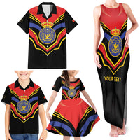 Haiti 1814-1820 Personalized Family Matching Tank Maxi Dress and Hawaiian Shirt Haitian Flag of the Kingdom