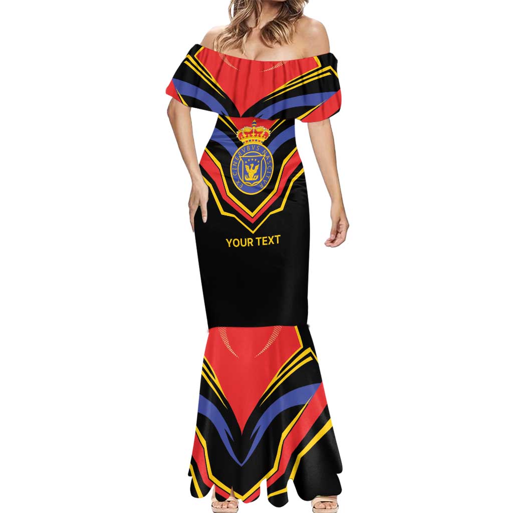 Haiti 1814-1820 Personalized Mermaid Dress Haitian Flag of the Kingdom