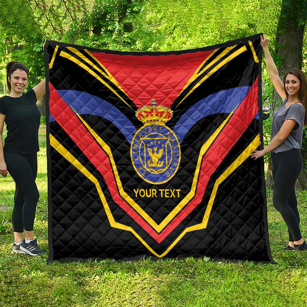 Haiti 1814-1820 Personalized Quilt Haitian Flag of the Kingdom