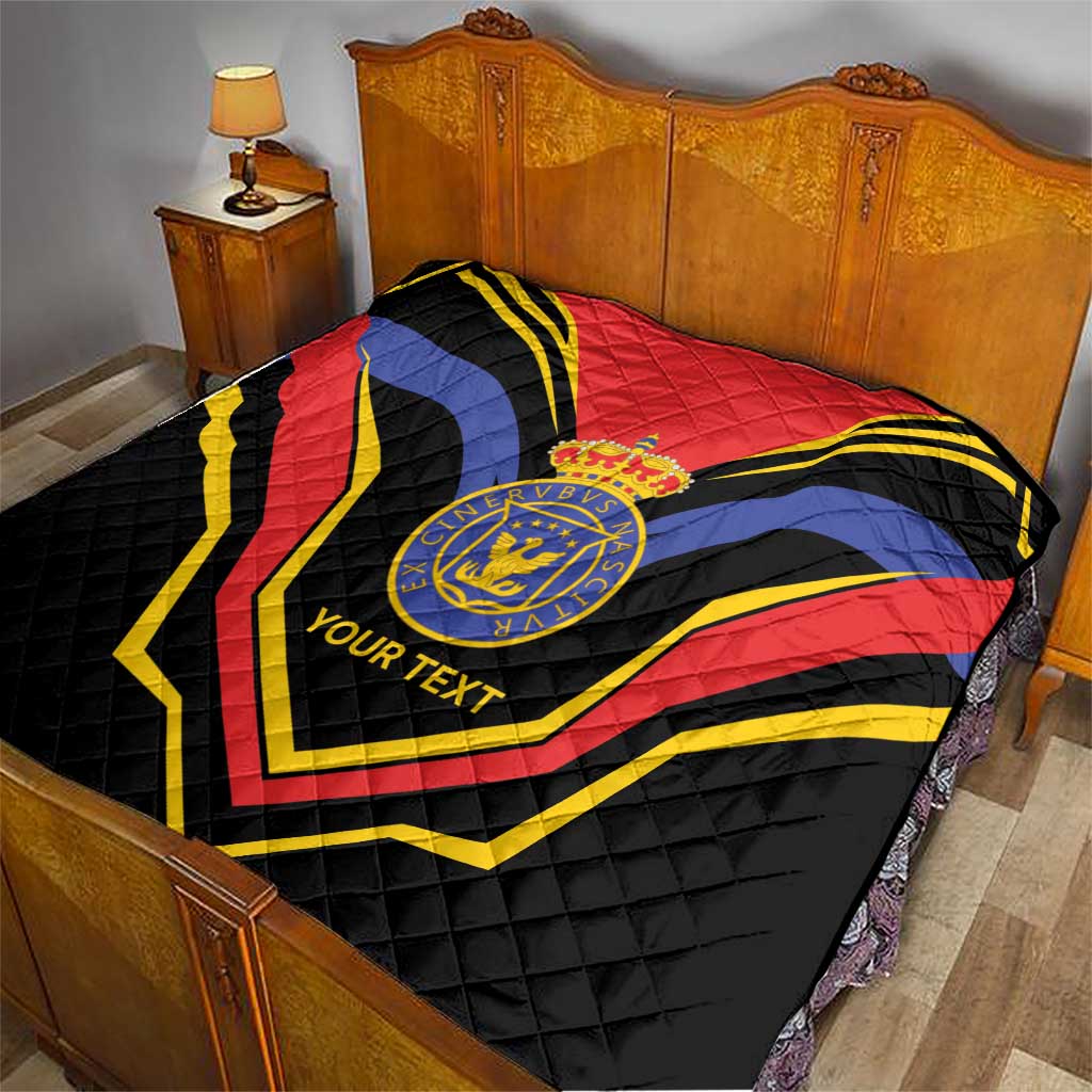 Haiti 1814-1820 Personalized Quilt Haitian Flag of the Kingdom