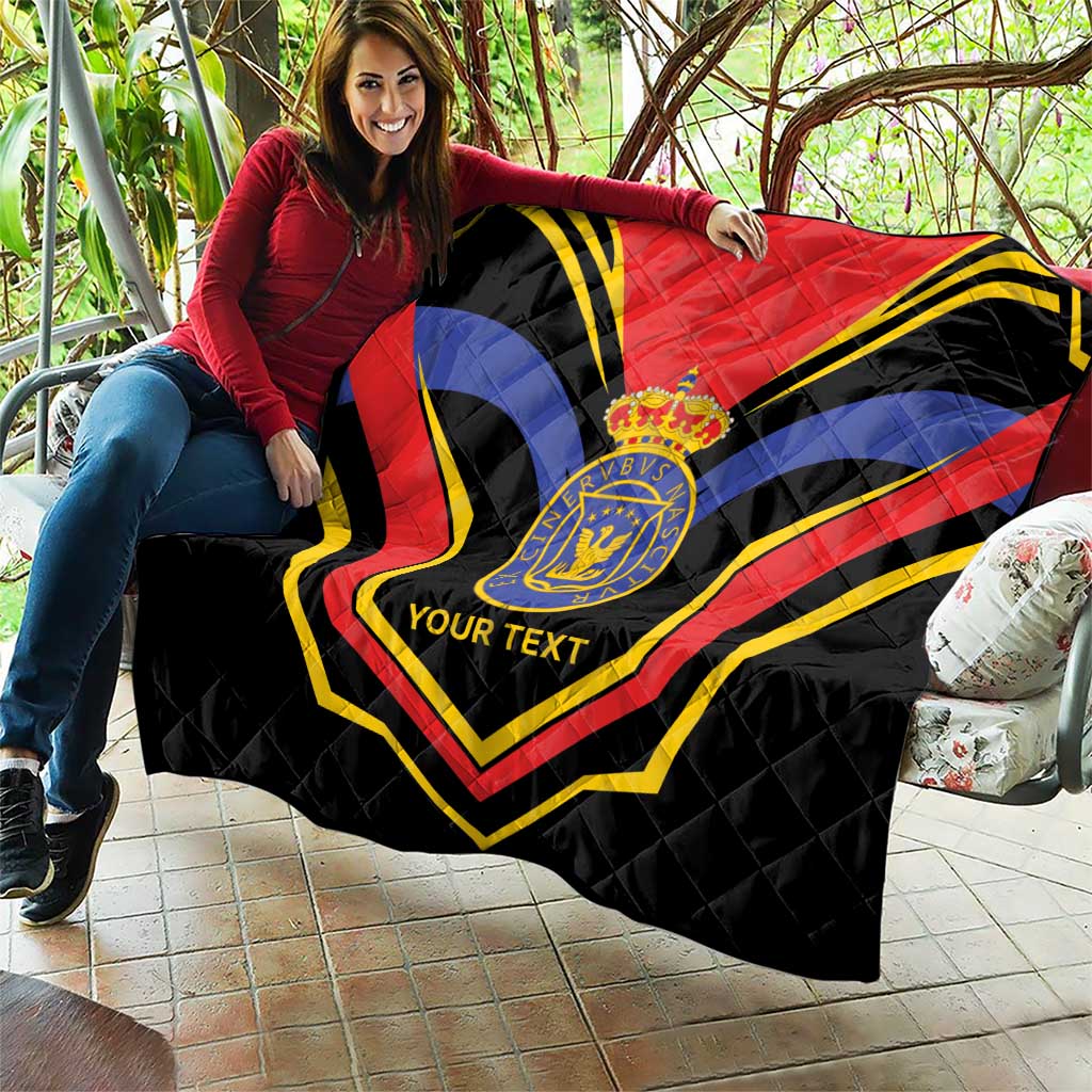 Haiti 1814-1820 Personalized Quilt Haitian Flag of the Kingdom