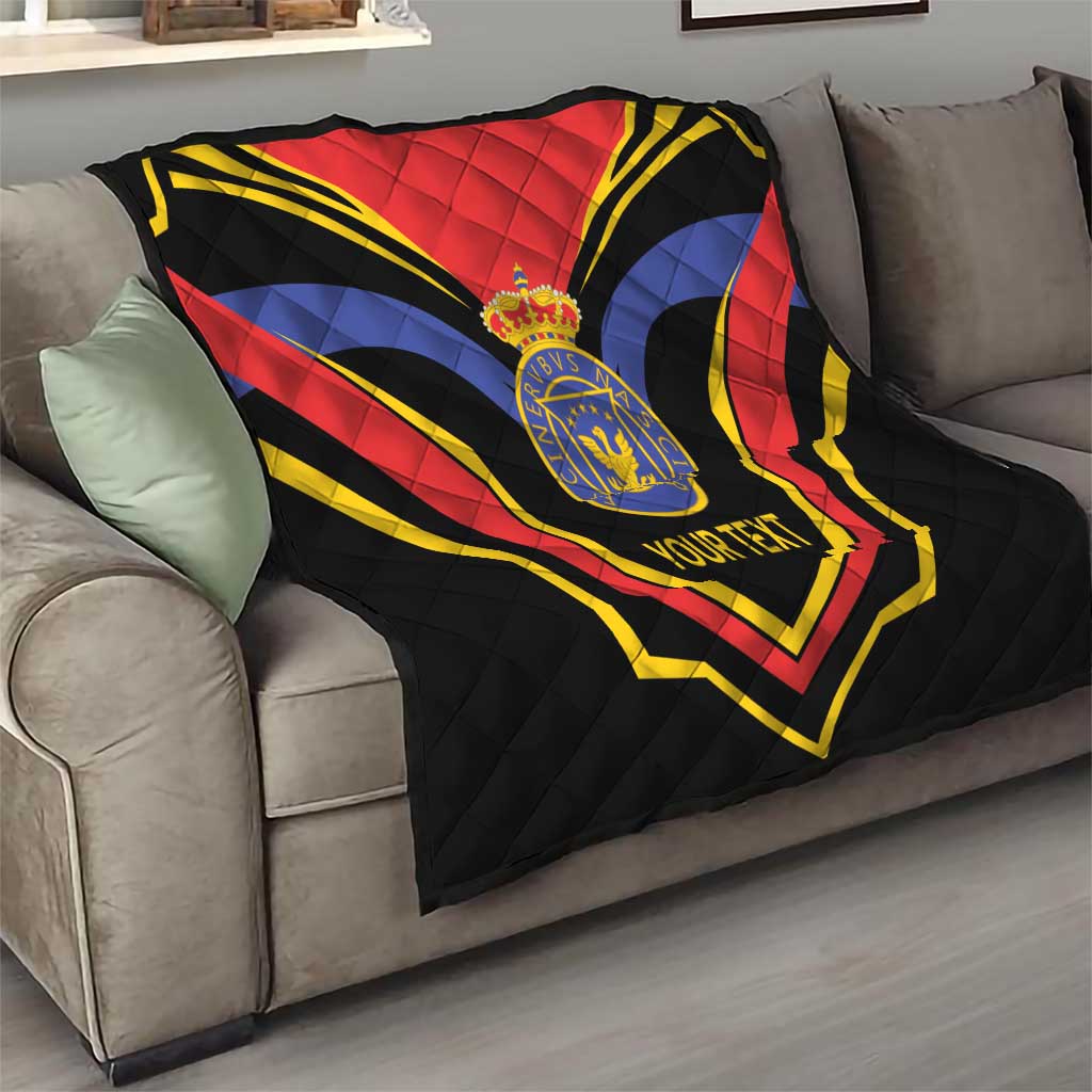 Haiti 1814-1820 Personalized Quilt Haitian Flag of the Kingdom