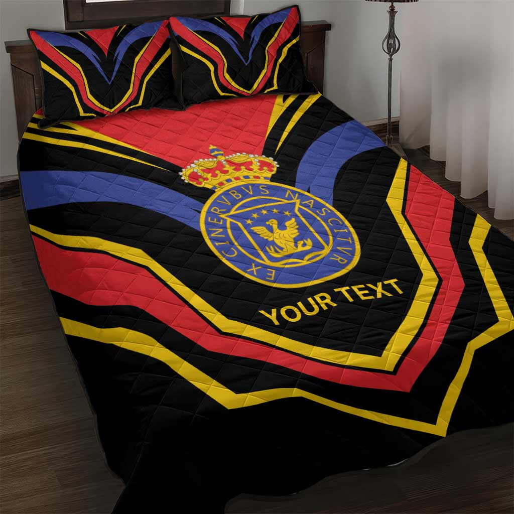 Haiti 1814-1820 Personalized Quilt Bed Set Haitian Flag of the Kingdom