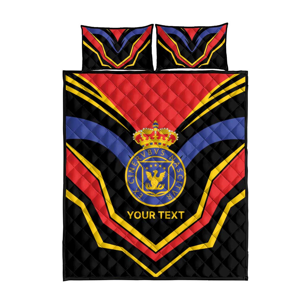 Haiti 1814-1820 Personalized Quilt Bed Set Haitian Flag of the Kingdom