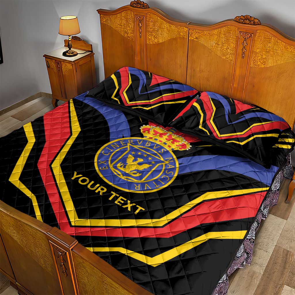 Haiti 1814-1820 Personalized Quilt Bed Set Haitian Flag of the Kingdom