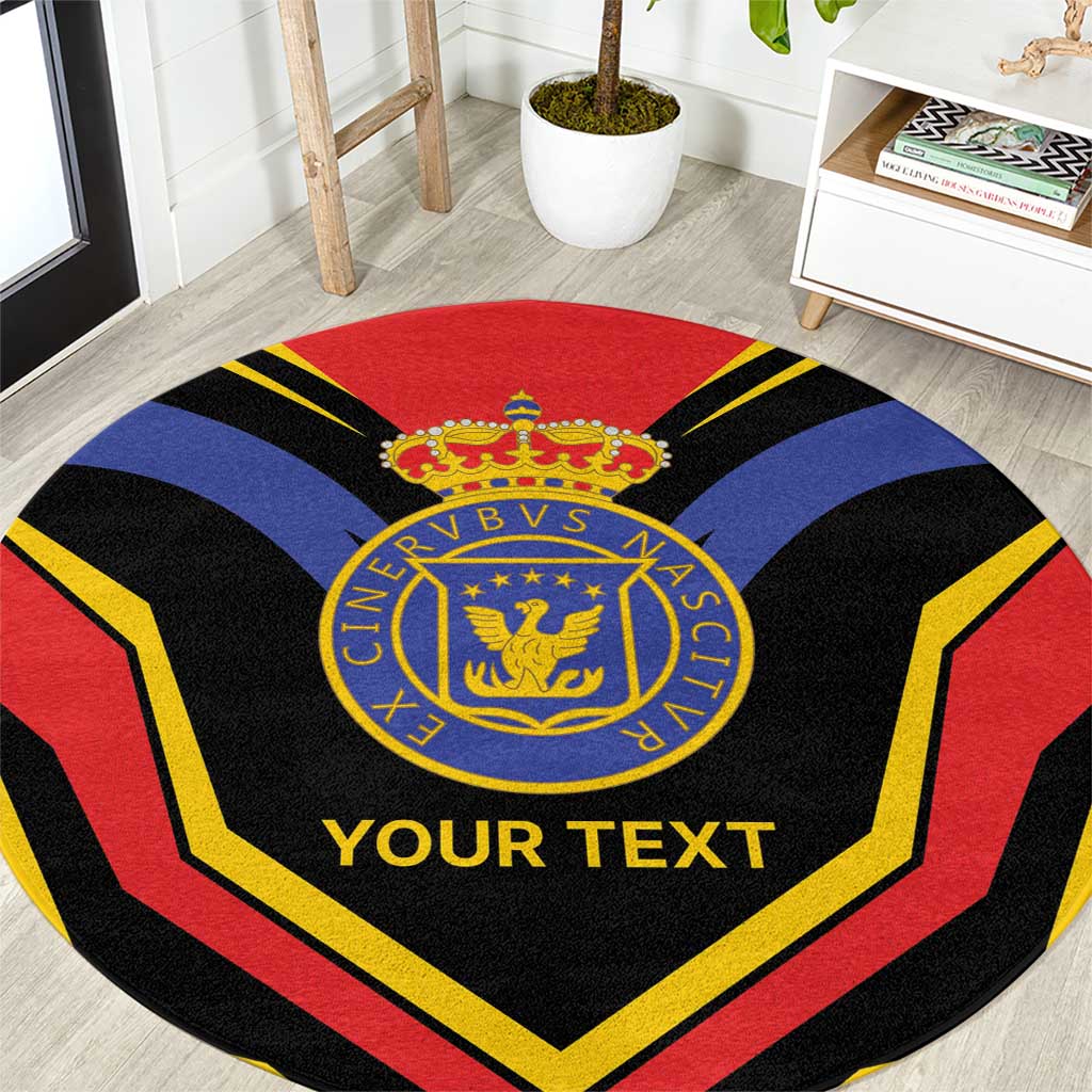 Haiti 1814-1820 Personalized Round Carpet Haitian Flag of the Kingdom