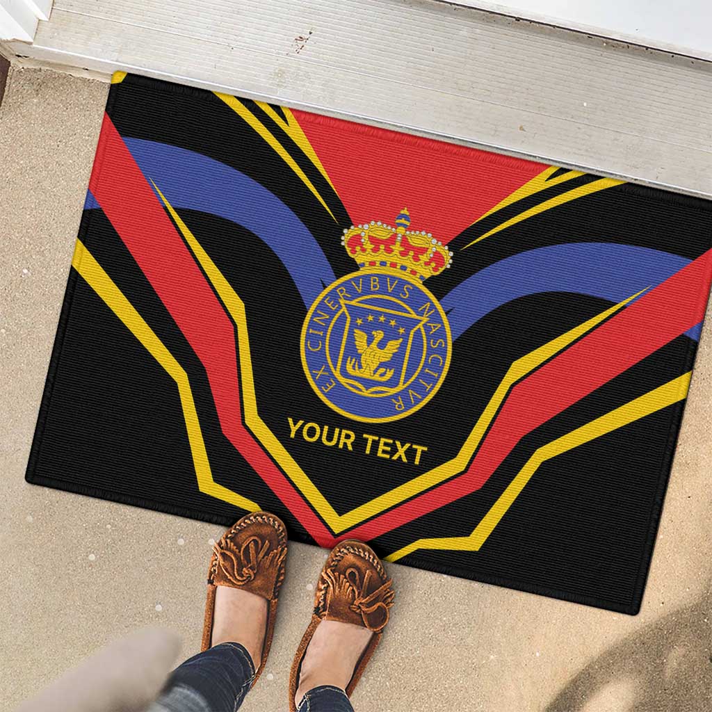 Haiti 1814-1820 Personalized Rubber Doormat Haitian Flag of the Kingdom