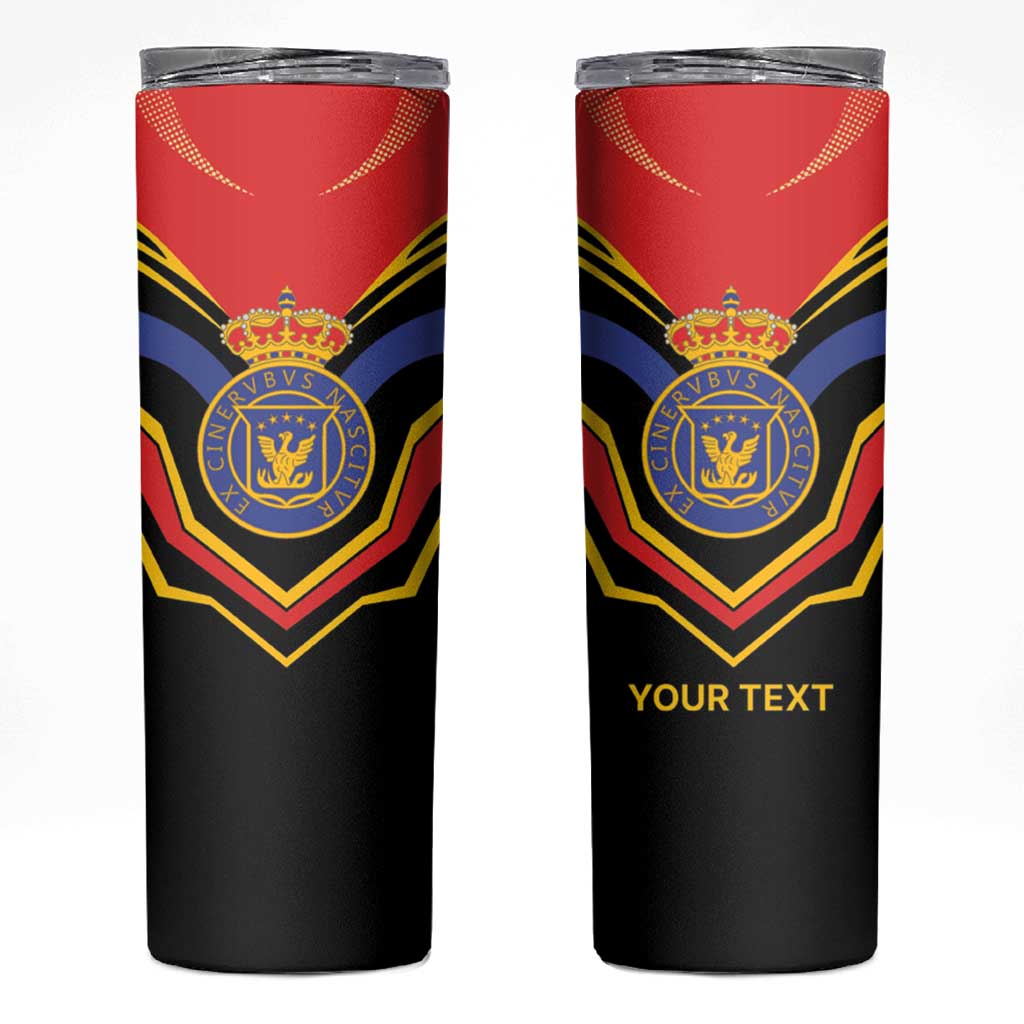 Haiti 1814-1820 Personalized Skinny Tumbler Haitian Flag of the Kingdom