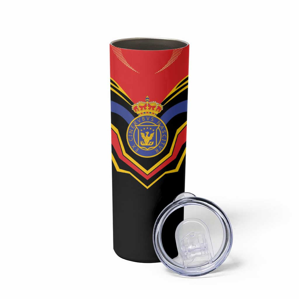 Haiti 1814-1820 Personalized Skinny Tumbler Haitian Flag of the Kingdom