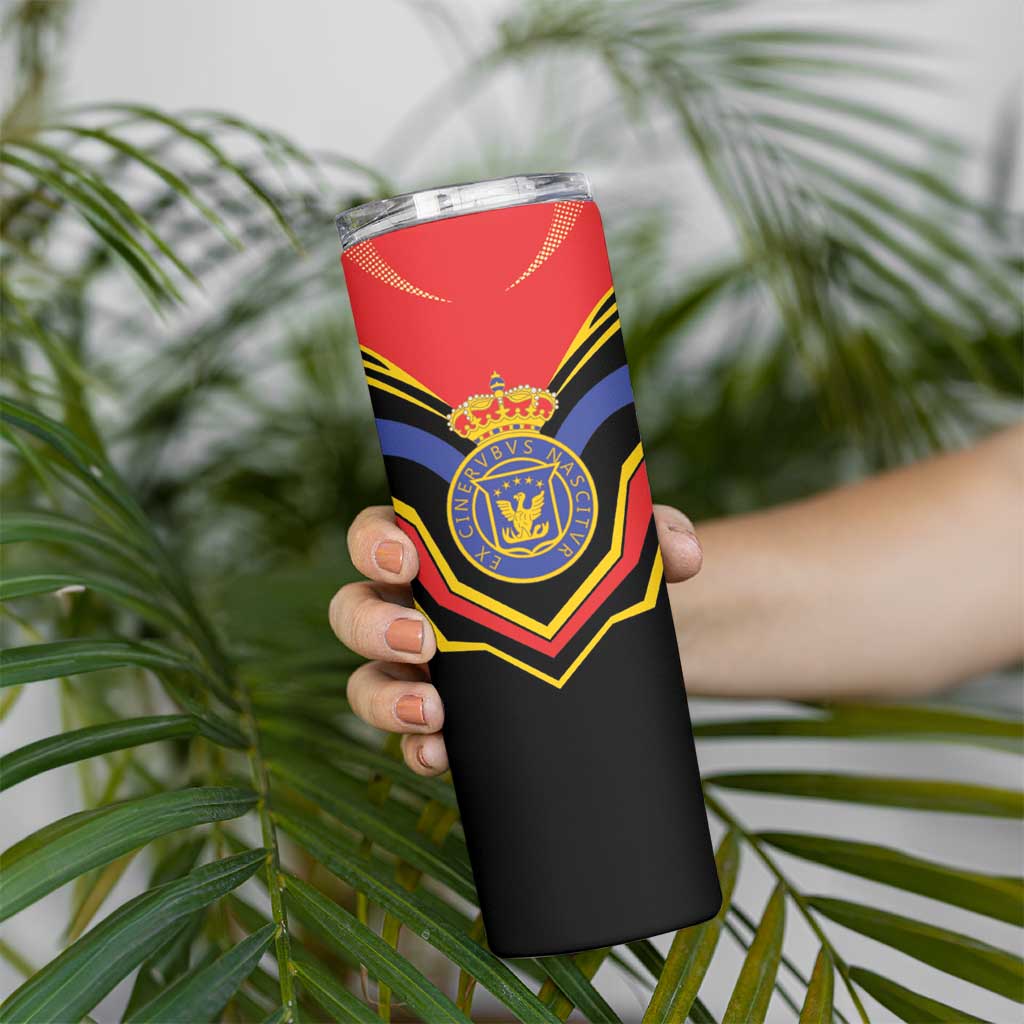 Haiti 1814-1820 Personalized Skinny Tumbler Haitian Flag of the Kingdom