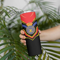 Haiti 1814-1820 Personalized Skinny Tumbler Haitian Flag of the Kingdom