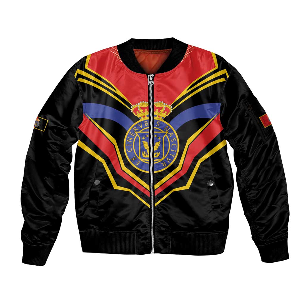 Haiti 1814-1820 Personalized Sleeve Zip Bomber Jacket Haitian Flag of the Kingdom