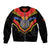 Haiti 1814-1820 Personalized Sleeve Zip Bomber Jacket Haitian Flag of the Kingdom