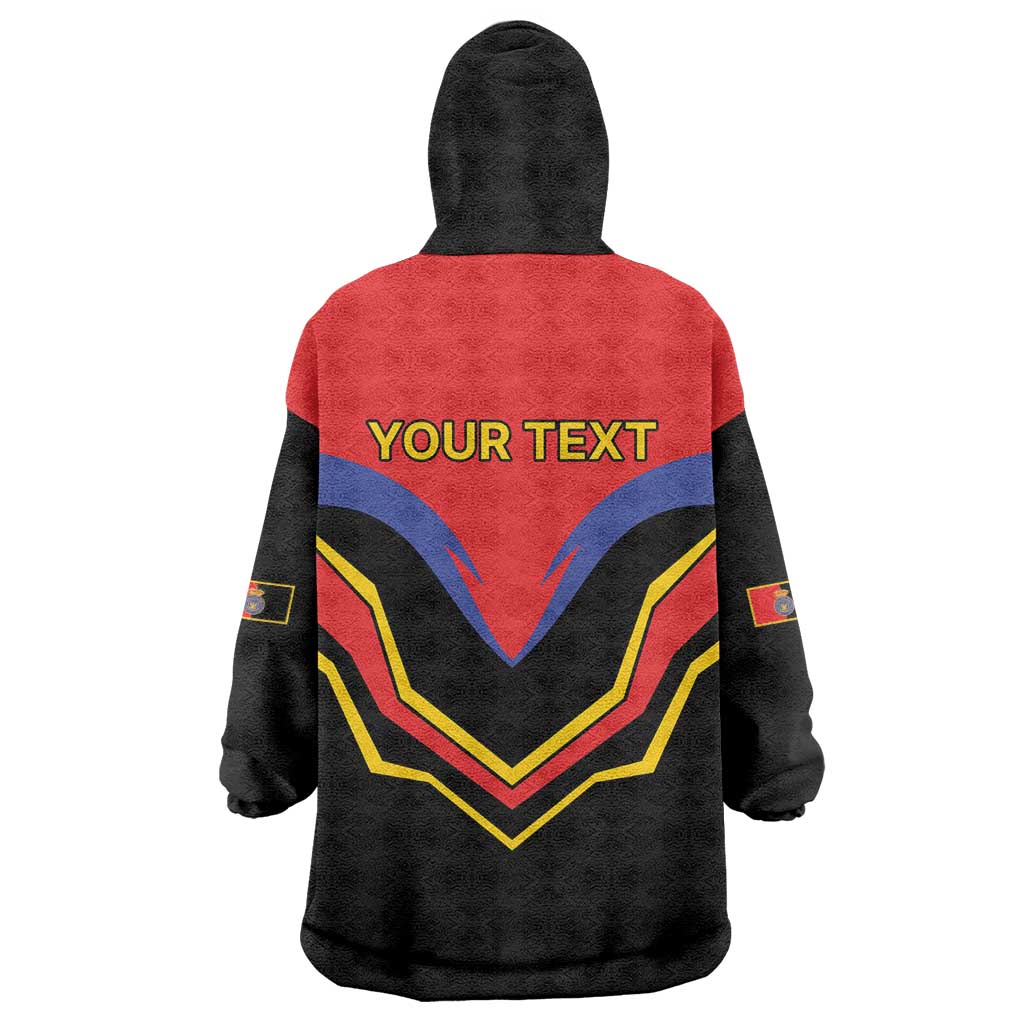 Haiti 1814-1820 Personalized Wearable Blanket Hoodie Haitian Flag of the Kingdom