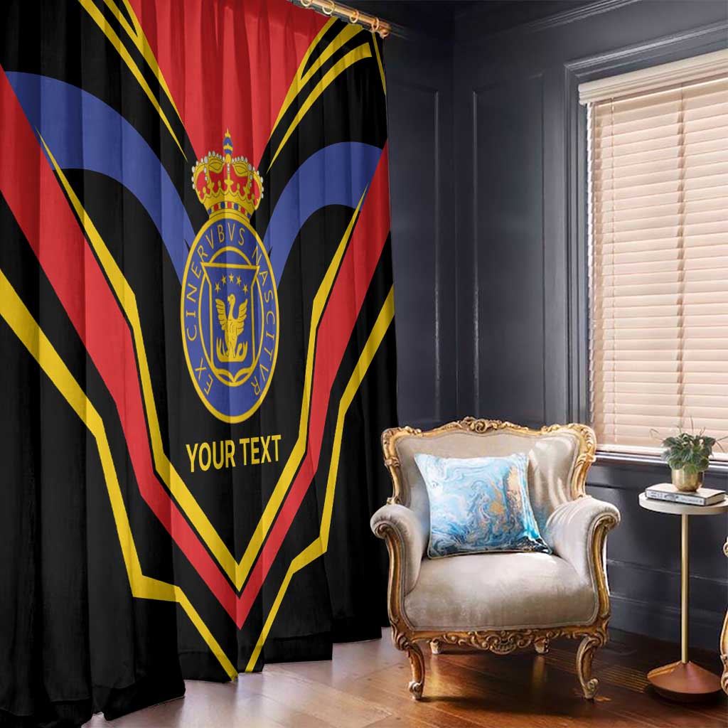 Haiti 1814-1820 Personalized Window Curtain Haitian Flag of the Kingdom