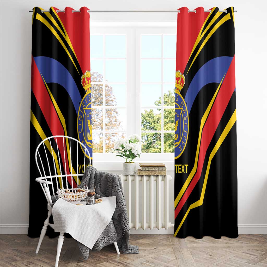 Haiti 1814-1820 Personalized Window Curtain Haitian Flag of the Kingdom