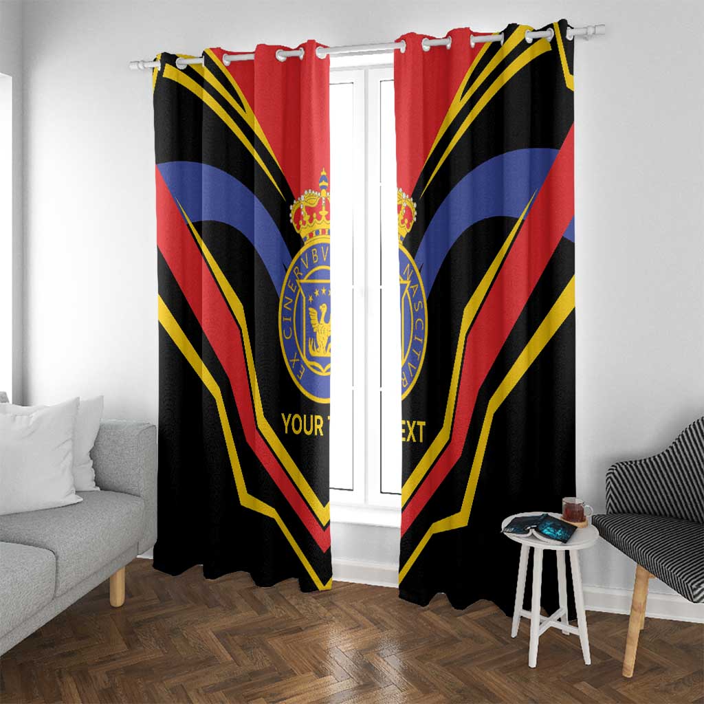 Haiti 1814-1820 Personalized Window Curtain Haitian Flag of the Kingdom