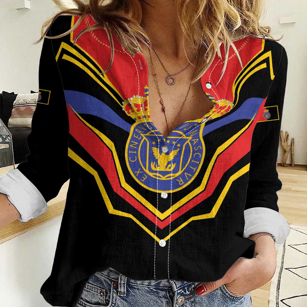 Haiti 1814-1820 Personalized Women Casual Shirt Haitian Flag of the Kingdom