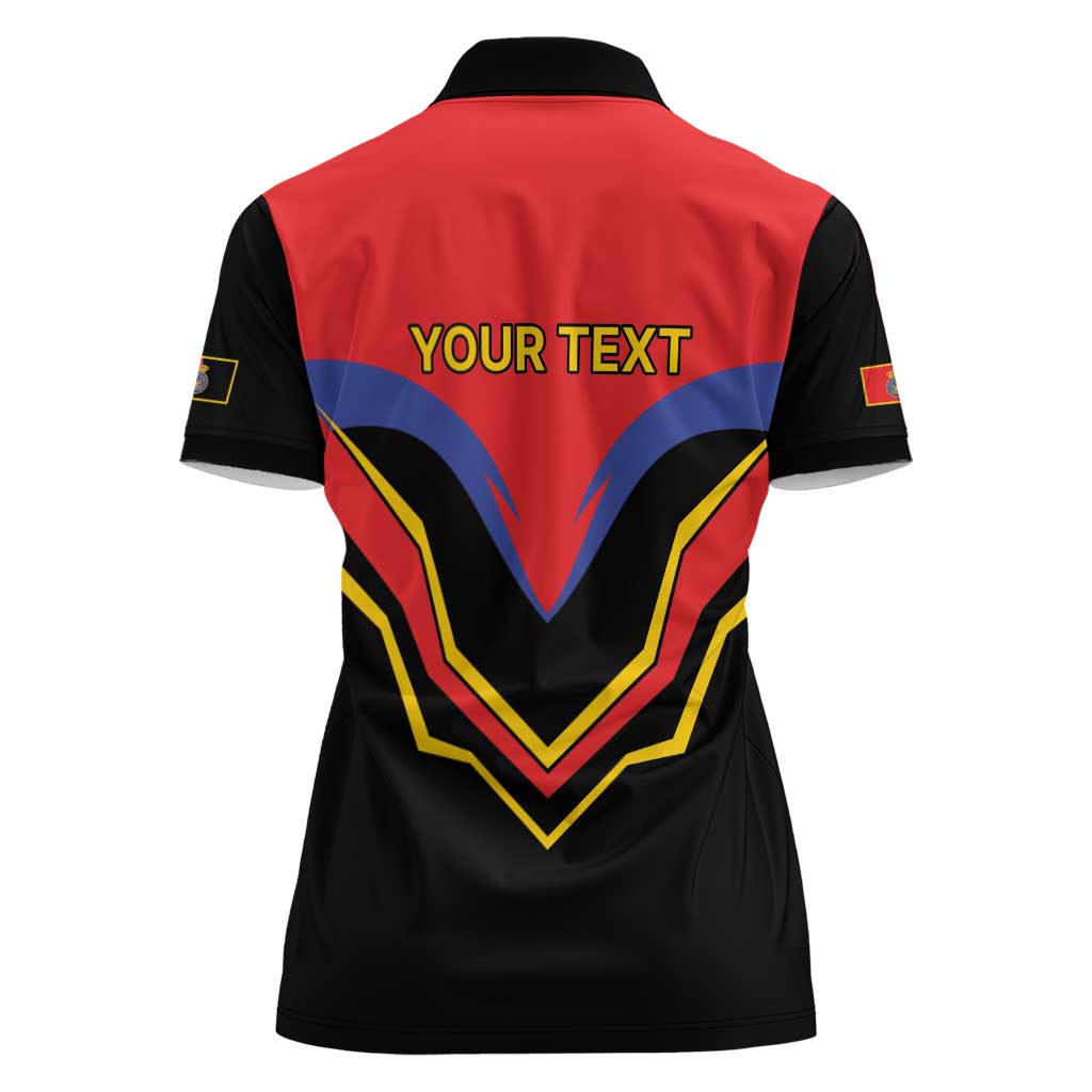 Haiti 1814-1820 Personalized Women Polo Shirt Haitian Flag of the Kingdom