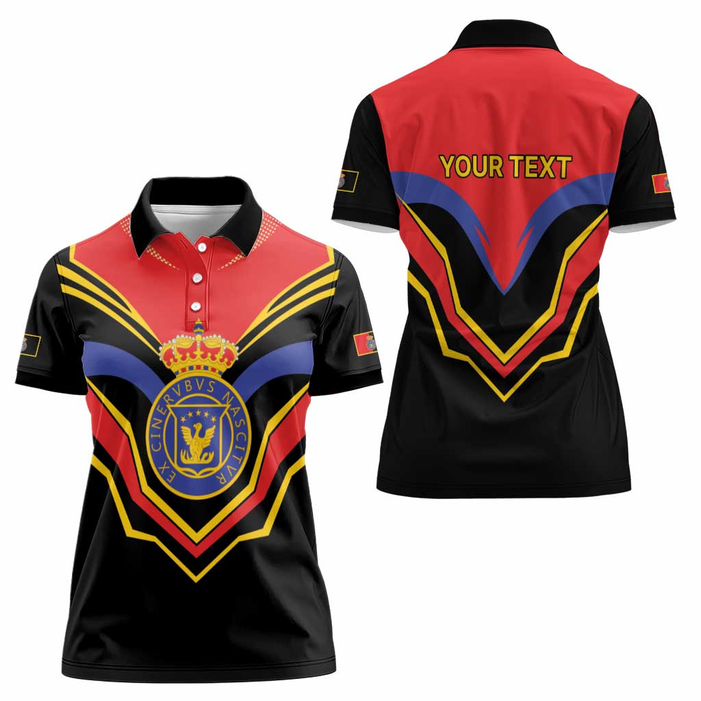 Haiti 1814-1820 Personalized Women Polo Shirt Haitian Flag of the Kingdom