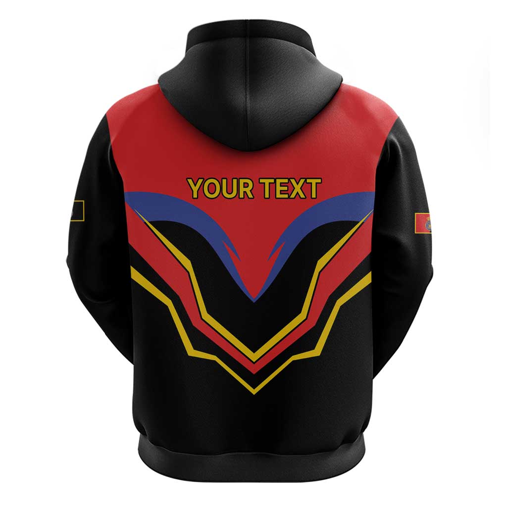Haiti 1814-1820 Personalized Zip Hoodie Haitian Flag of the Kingdom