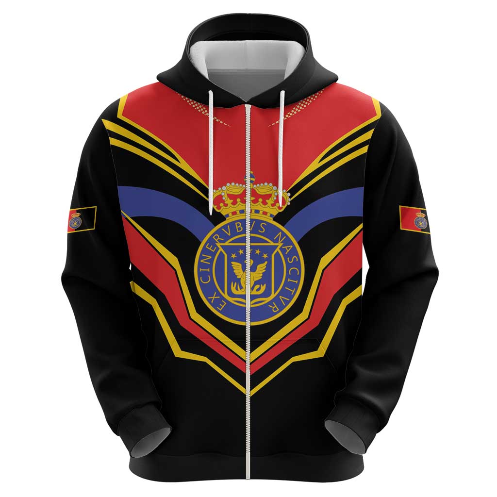 Haiti 1814-1820 Personalized Zip Hoodie Haitian Flag of the Kingdom