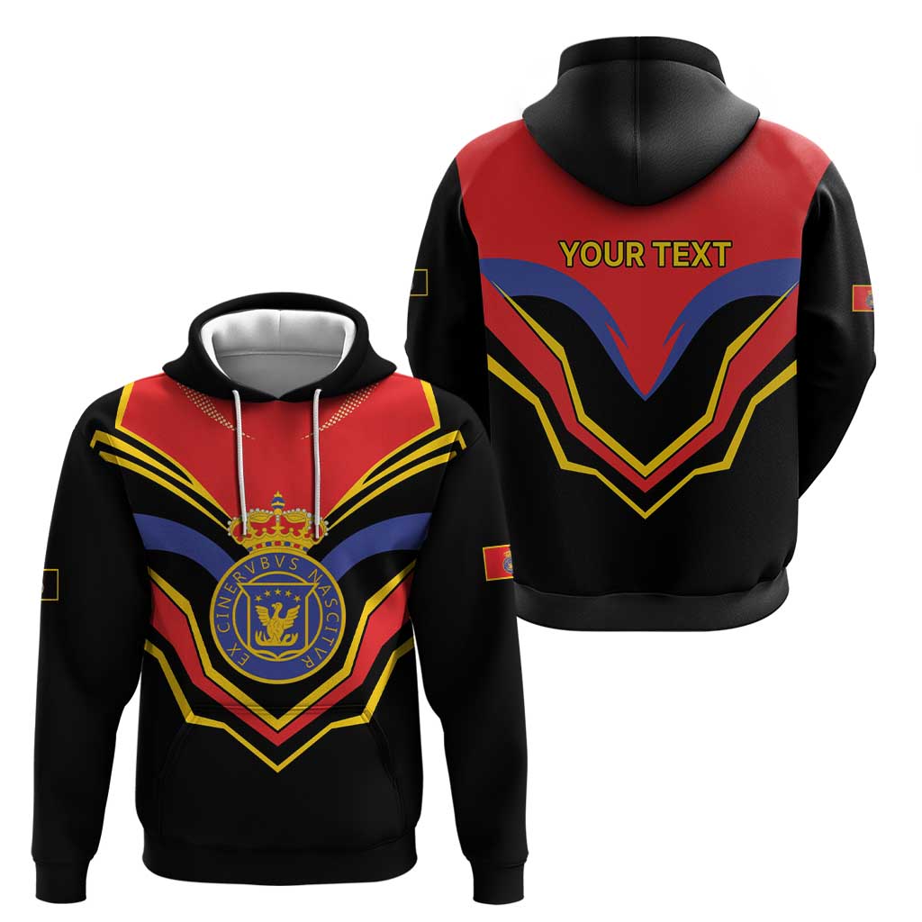 Haiti 1814-1820 Personalized Zip Hoodie Haitian Flag of the Kingdom