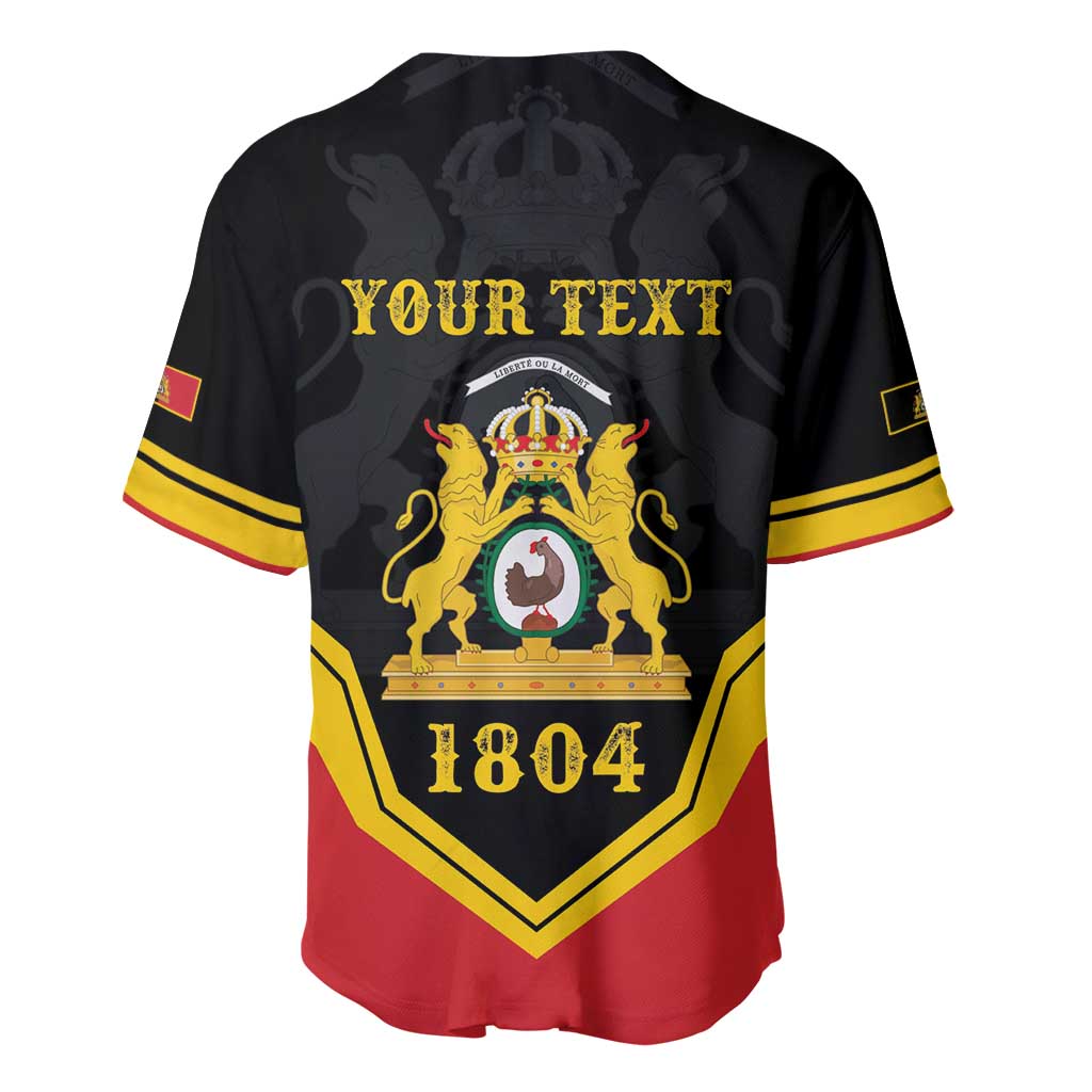 Haiti First Empire 1804-1806 Personalized Baseball Jersey Haiti Liberte ou la Mort!