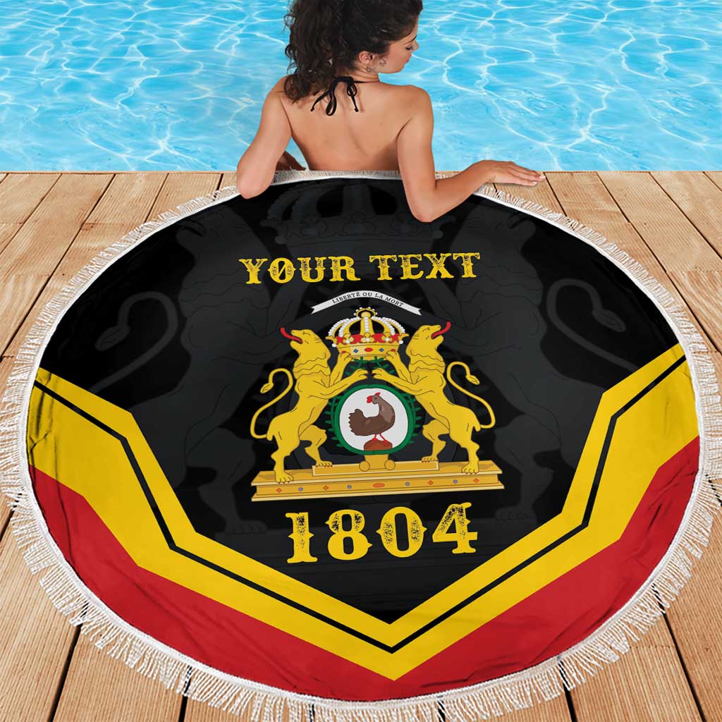 Haiti First Empire 1804-1806 Personalized Beach Blanket Haiti Liberte ou la Mort!