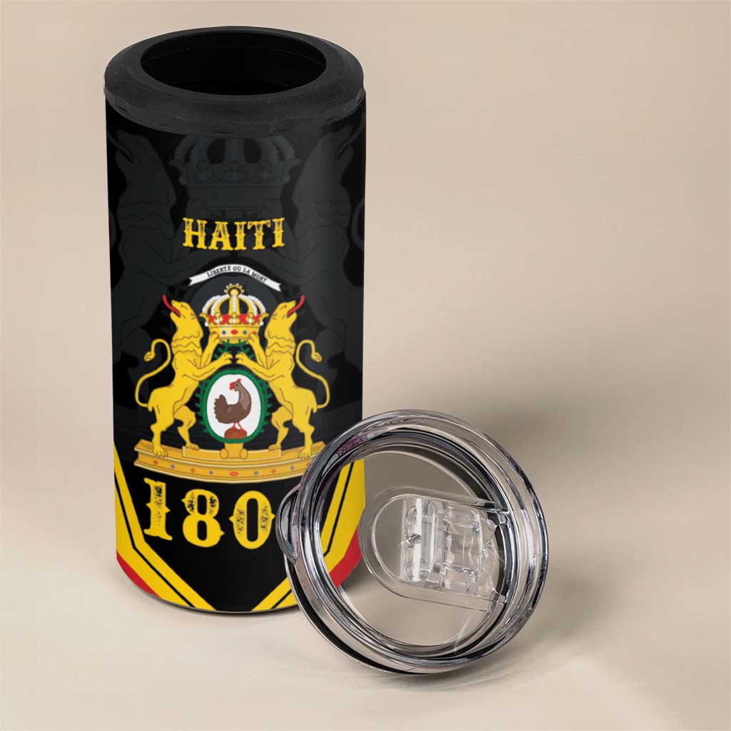 Haiti First Empire 1804-1806 Personalized 4 in 1 Can Cooler Tumbler Haiti Liberte ou la Mort!
