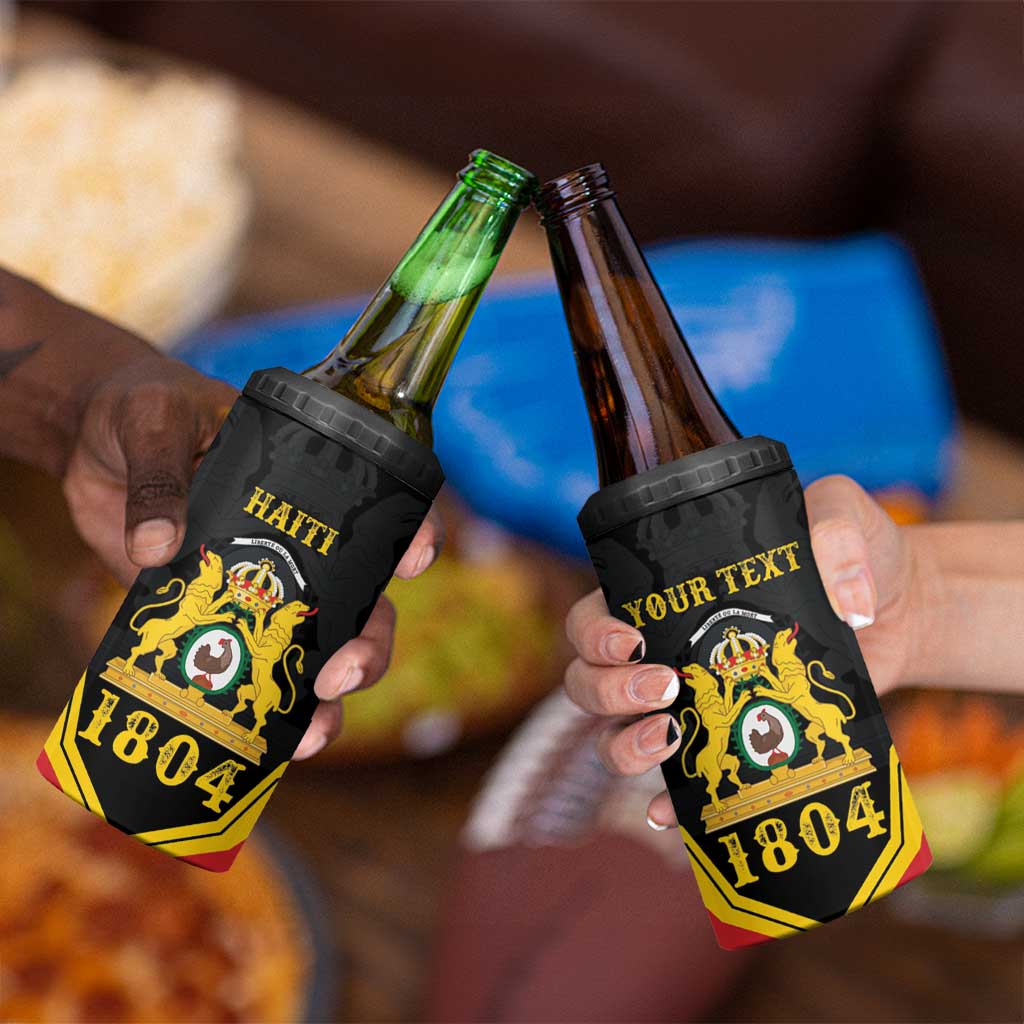 Haiti First Empire 1804-1806 Personalized 4 in 1 Can Cooler Tumbler Haiti Liberte ou la Mort!