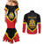 Haiti First Empire 1804-1806 Personalized Couples Matching Mermaid Dress and Long Sleeve Button Shirt Haiti Liberte ou la Mort!