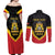 Haiti First Empire 1804-1806 Personalized Couples Matching Off Shoulder Maxi Dress and Long Sleeve Button Shirt Haiti Liberte ou la Mort!