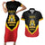 Haiti First Empire 1804-1806 Personalized Couples Matching Short Sleeve Bodycon Dress and Hawaiian Shirt Haiti Liberte ou la Mort!