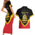 Haiti First Empire 1804-1806 Personalized Couples Matching Short Sleeve Bodycon Dress and Hawaiian Shirt Haiti Liberte ou la Mort!