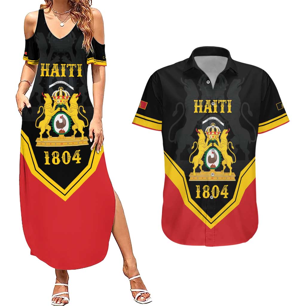 Haiti First Empire 1804-1806 Personalized Couples Matching Summer Maxi Dress and Hawaiian Shirt Haiti Liberte ou la Mort!
