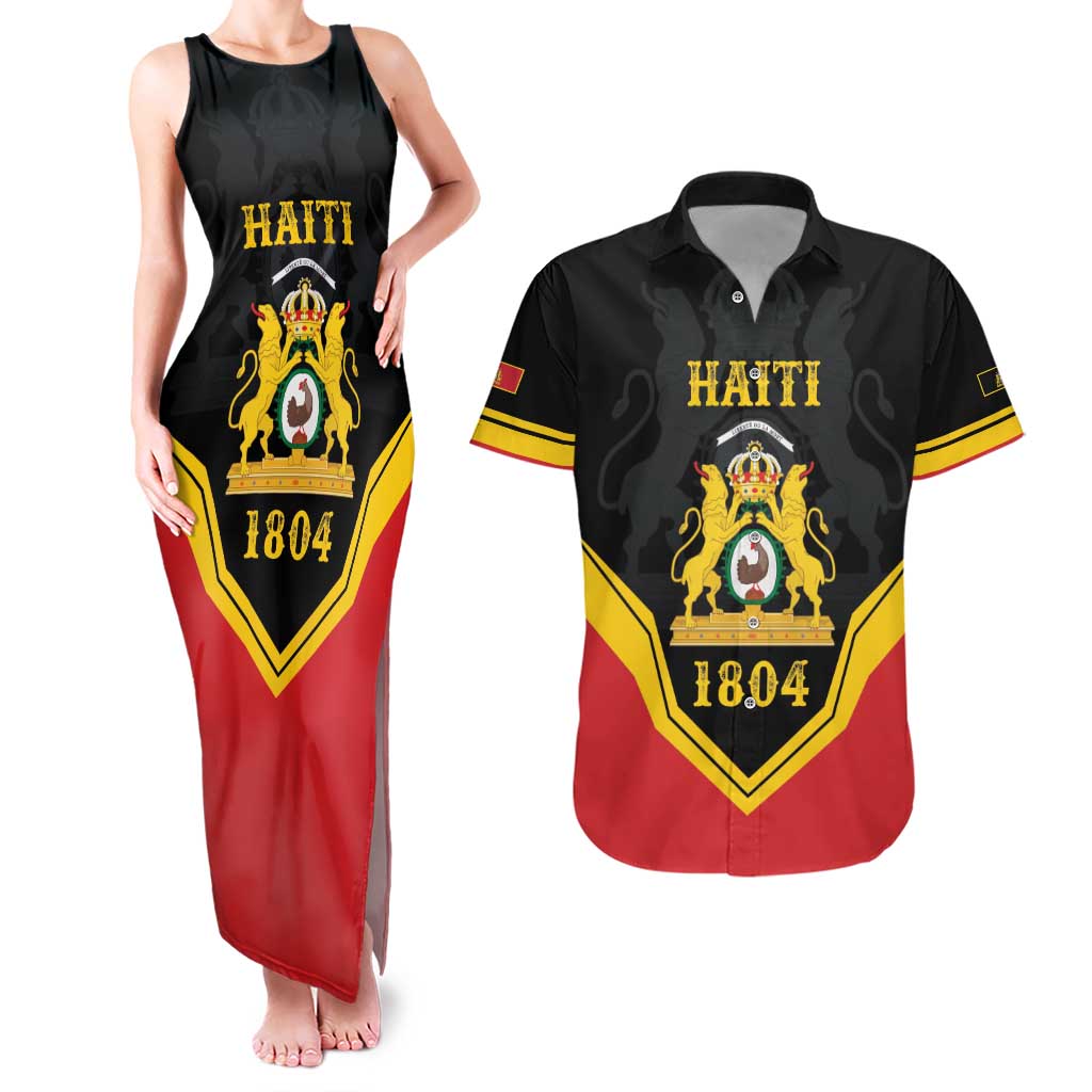 Haiti First Empire 1804-1806 Personalized Couples Matching Tank Maxi Dress and Hawaiian Shirt Haiti Liberte ou la Mort!