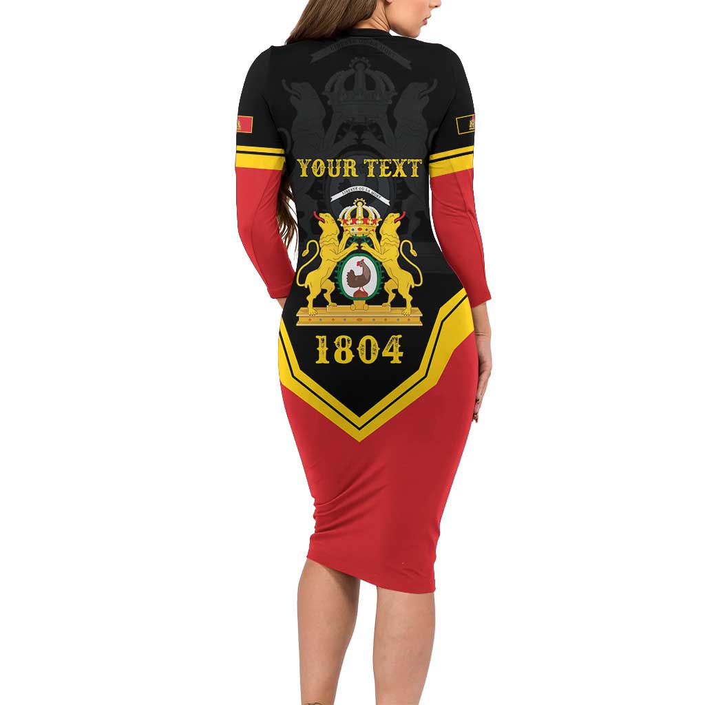 Haiti First Empire 1804-1806 Personalized Family Matching Long Sleeve Bodycon Dress and Hawaiian Shirt Haiti Liberte ou la Mort!
