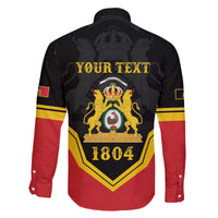 Haiti First Empire 1804-1806 Personalized Family Matching Off The Shoulder Long Sleeve Dress and Hawaiian Shirt Haiti Liberte ou la Mort!