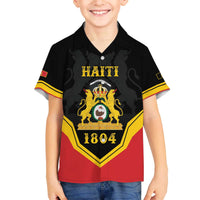 Haiti First Empire 1804-1806 Personalized Family Matching Off The Shoulder Long Sleeve Dress and Hawaiian Shirt Haiti Liberte ou la Mort!