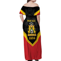 Haiti First Empire 1804-1806 Personalized Family Matching Off Shoulder Maxi Dress and Hawaiian Shirt Haiti Liberte ou la Mort!