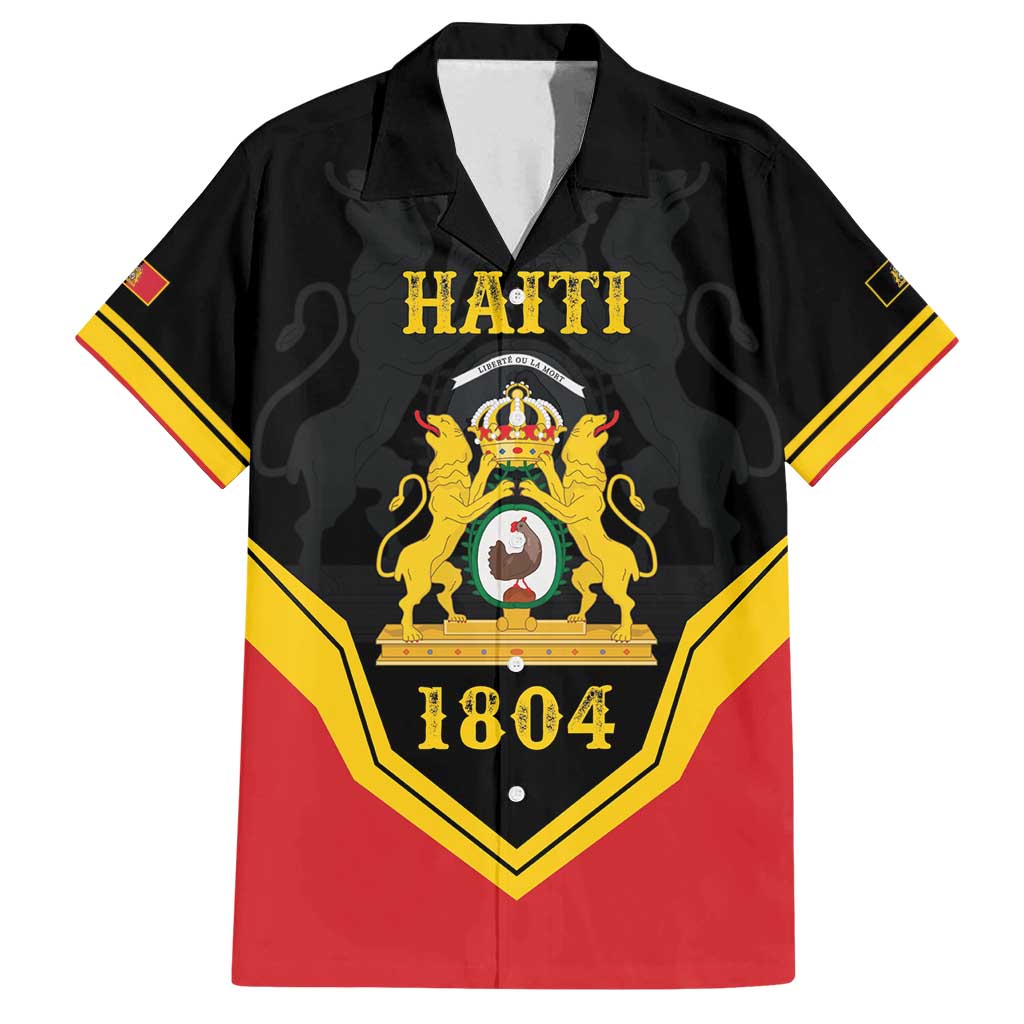 Haiti First Empire 1804-1806 Personalized Family Matching Off Shoulder Short Dress and Hawaiian Shirt Haiti Liberte ou la Mort!