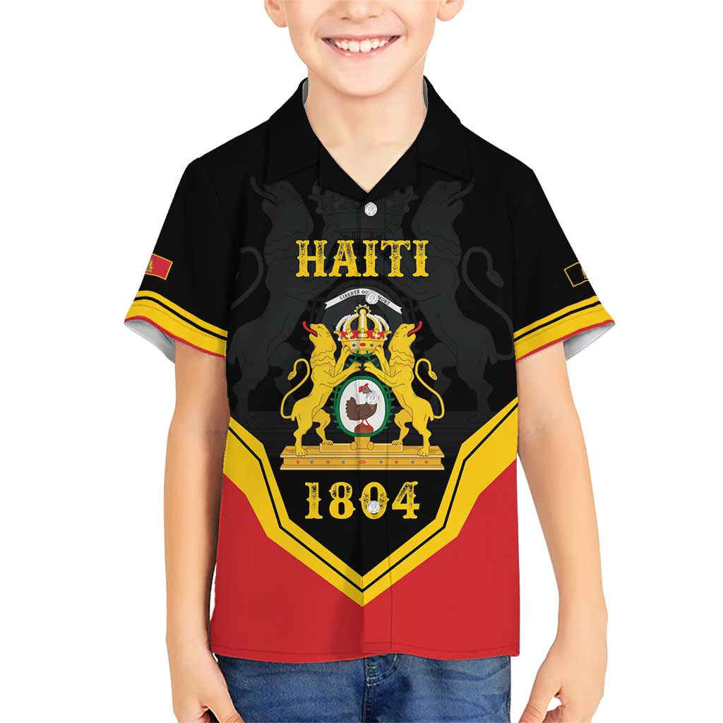 Haiti First Empire 1804-1806 Personalized Family Matching Short Sleeve Bodycon Dress and Hawaiian Shirt Haiti Liberte ou la Mort!