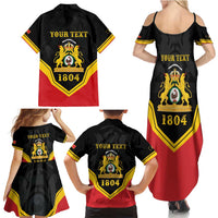 Haiti First Empire 1804-1806 Personalized Family Matching Summer Maxi Dress and Hawaiian Shirt Haiti Liberte ou la Mort!