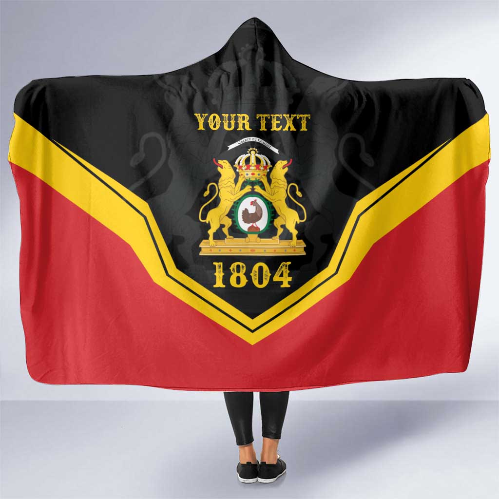 Haiti First Empire 1804-1806 Personalized Hooded Blanket Haiti Liberte ou la Mort!