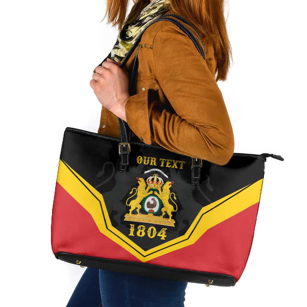 Haiti First Empire 1804-1806 Personalized Leather Tote Bag Haiti Liberte ou la Mort!