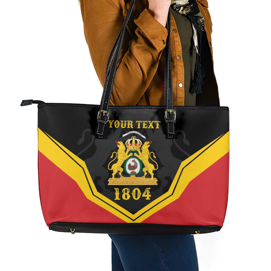Haiti First Empire 1804-1806 Personalized Leather Tote Bag Haiti Liberte ou la Mort!