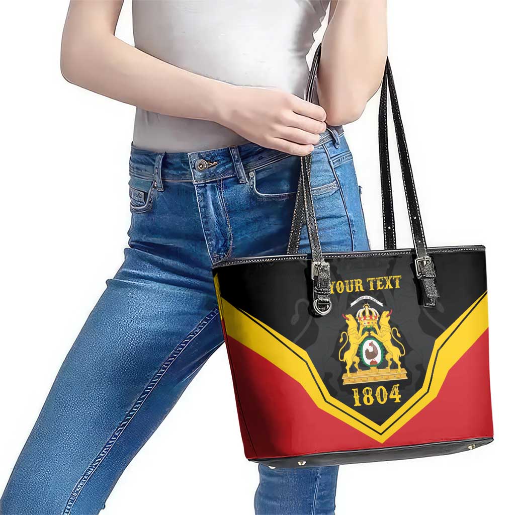 Haiti First Empire 1804-1806 Personalized Leather Tote Bag Haiti Liberte ou la Mort!
